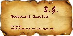 Medveczki Gizella névjegykártya